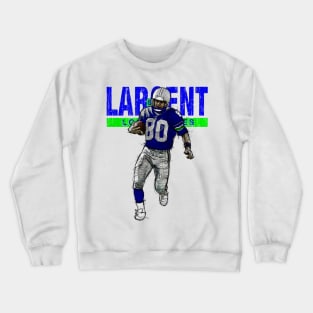 Steve Largent Seattle Sketch Crewneck Sweatshirt